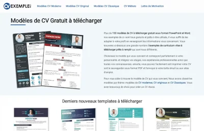 cvexemple Website