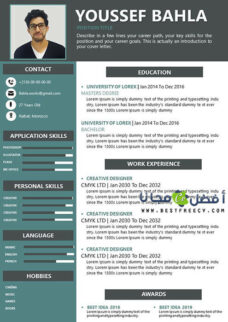 نموذج CV باللغة الإنجليزية